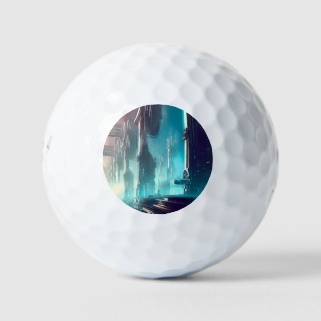 Balles De Golf FSF Futuristic City (1) (Devant)