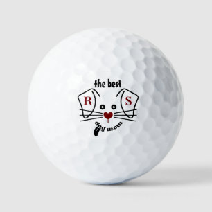 Balles De Golf Fun Best Dog Maman Monogramme personnalisé