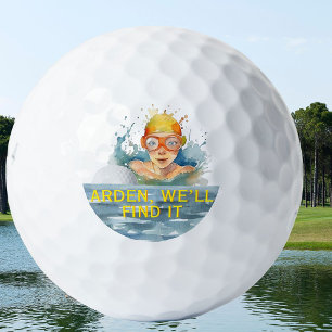 Balles De Golf Fun Help Water Golf Ball Prénom