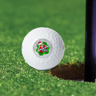 Balles De Golf Fun Noël Squelette Ornament Eyes in Splatz