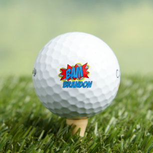 Balles De Golf Fun Vintage livre de bandes dessinées Pop Art Styl