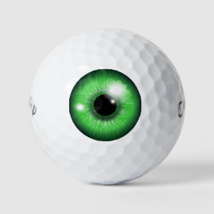 Balles De Golf Funky Déplaisant Green Iris Eyeball