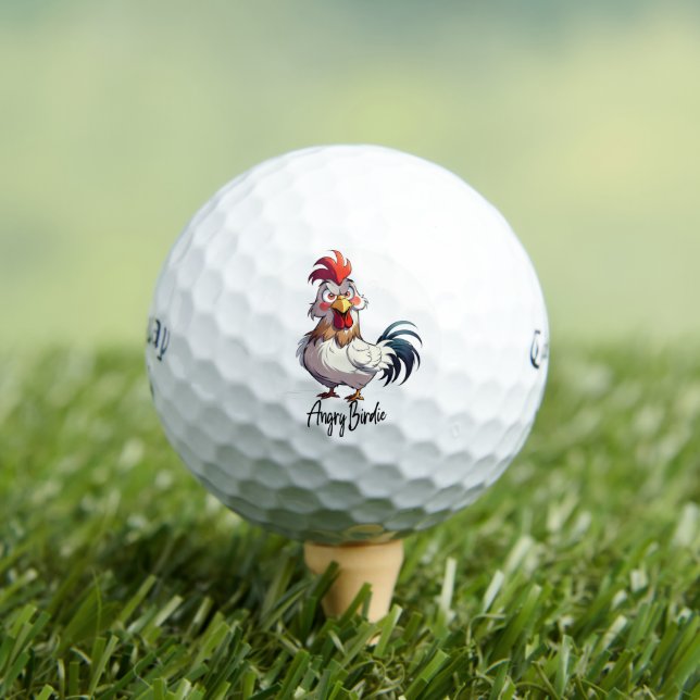 Balles De Golf Funny Angry Birdie Golf Ball – Callaway Novelty  (T-shirt Insitu)