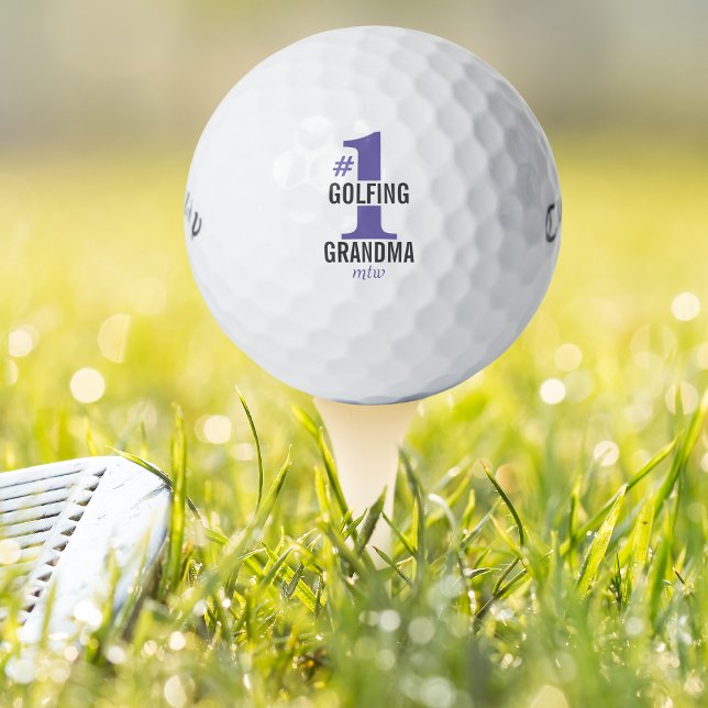 Balles De Golf Funny Balls de golf #1 Grandma de golf Monogramme (Créateur téléchargé)