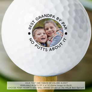 Balles De Golf Funny BEST GRANDPA PAR PAR Photo Couleurs personna