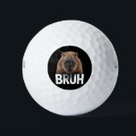Balles De Golf Funny Capybara Bruh<br><div class="desc">Funny Capybara Bruh</div>