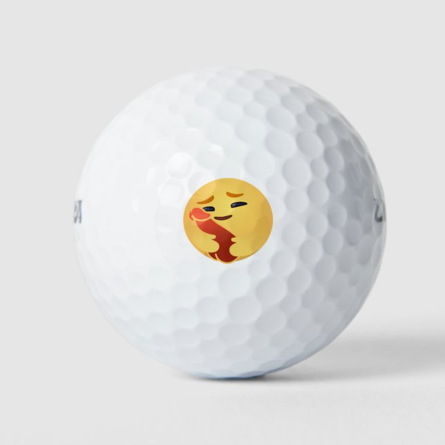 Balles De Golf Funny Care Emojis Facebook (Devant)