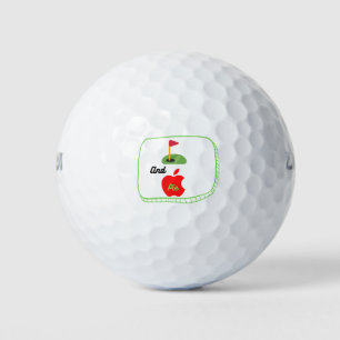 Balles De Golf Funny Golf and Apple Pie Lover