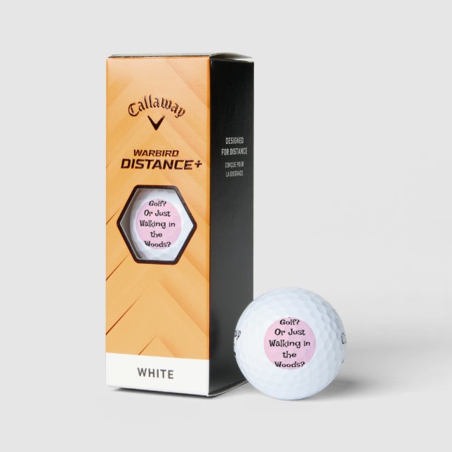 Balles De Golf Funny Golf Ball - Jouer au golf? Ou Juste Marcher (Emballage)