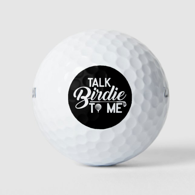 Balles De Golf Funny Golf Ball - Parlez-Moi Birdie (Devant)