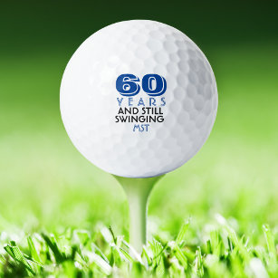 Balles De Golf Funny Golf Balls 60e fête d'anniversaire Monogramm