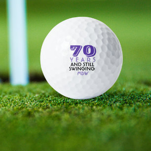 Balles De Golf Funny Golf Balls 70e fête d'anniversaire Monogramm