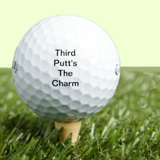 Balles De Golf Funny Golf Cadeau Blague Troisième Putt's The Char