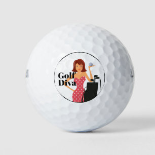 Balles De Golf Funny Golf Diva Thème