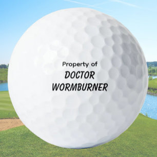 Balles De Golf Funny Golf Gift Joke Wormburner