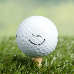Balles De Golf Funny Golf Humour Customisé Nom de famille Minimal