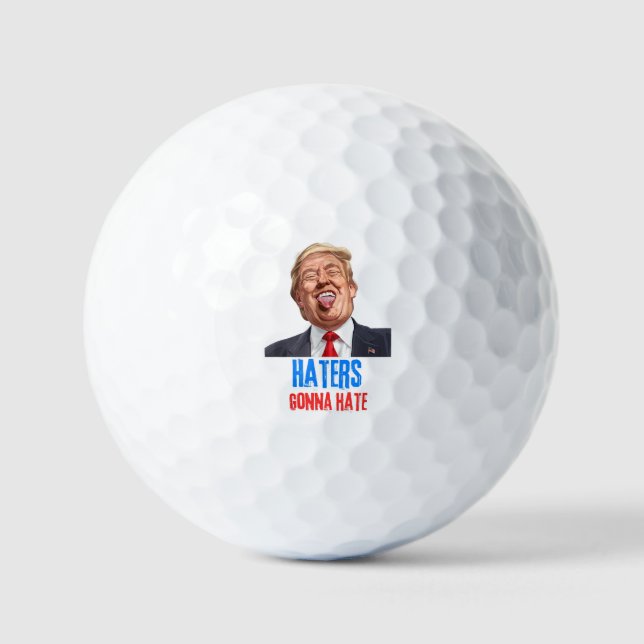 Balles De Golf Funny Haters va détester les citations, drôle dire (Recto)
