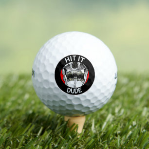 Balles De Golf Funny Hit Mec Cool Skull Golf Balls