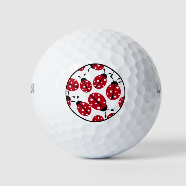 Balles De Golf Funny Ladybugs Motif Nature Thème (Devant)