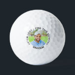 Balles De Golf Funny Modern Photo Nom Je suis perdu<br><div class="desc">C'est drôle,  je suis Perdu des balles de golf. Ajoutez une photo et un nom pour personnaliser et rendre ce cadeau encore mieux! La typographie moderne dit I'm Lost - Trouvez ce type avec des flèches amusantes pointant vers l'image. Voir d'autres idées cadeaux de golf dans notre boutique.</div>