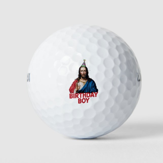 Balles De Golf Funny Noël Jésus Enfant d'anniversaire (Devant)