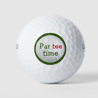 Balles De Golf Funny Par Tee Time