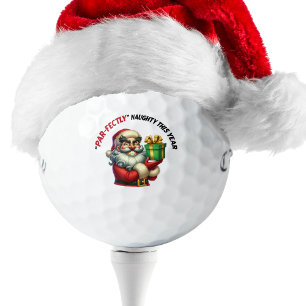 Balles De Golf Funny Père Noël Holiday