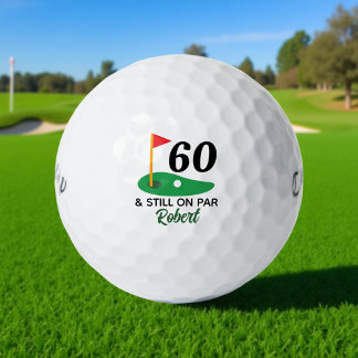 Balles De Golf Funny Personnalisé 60e cadeau d'anniversaire pour 