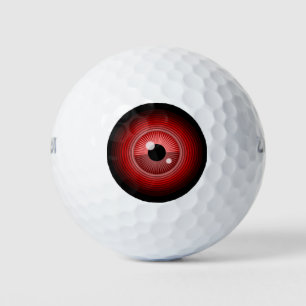 Balles De Golf Funny Red Black Evil Devil OEil Magique