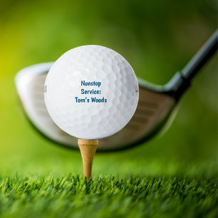 Balles De Golf Funny Simple Golfeur "Service continu : Name's Woo