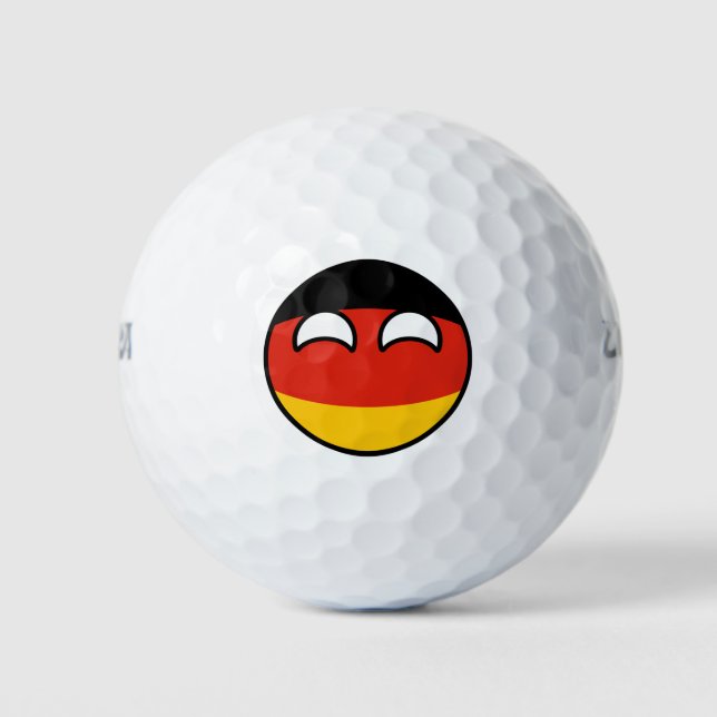 Balles De Golf Funny Trending Geeky Allemagne Camptryball (Devant)