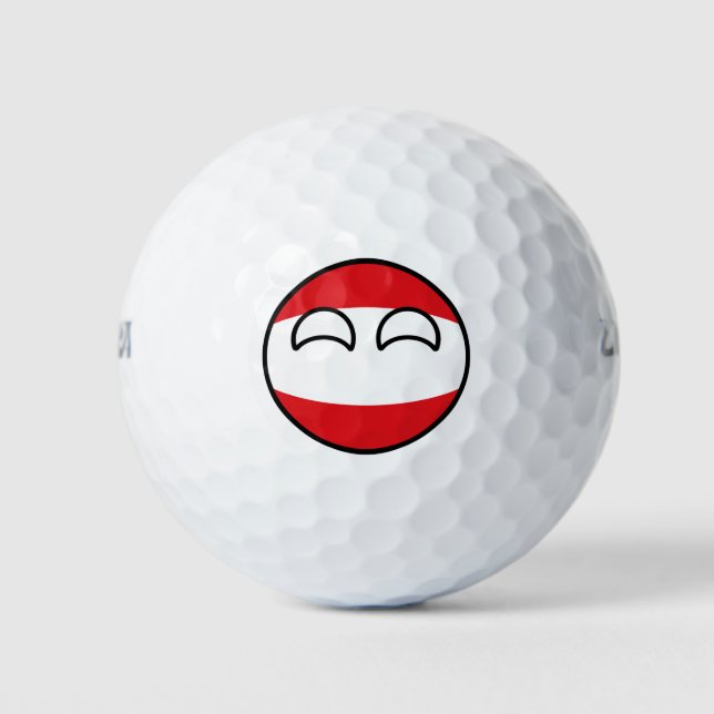 Balles De Golf Funny Trending Geeky Austria Countryball (Devant)