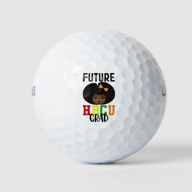 Balles De Golf Future diplômée HBCU Fille Remise des diplômes Col (Devant)
