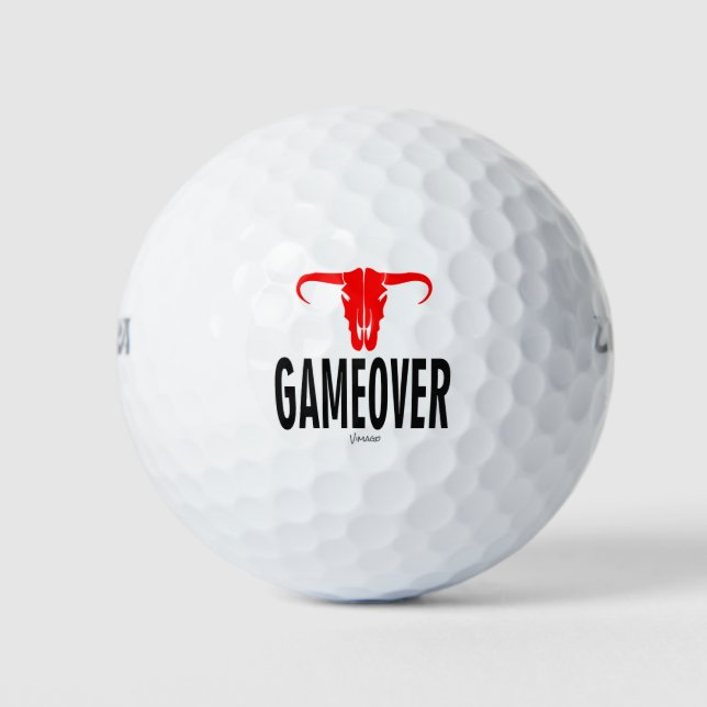 Balles De Golf Game Over & Bull par VIMAGO (Devant)