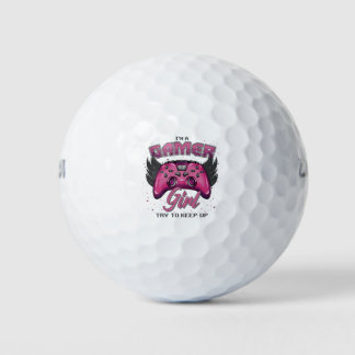 Balles De Golf Gamer Girl design