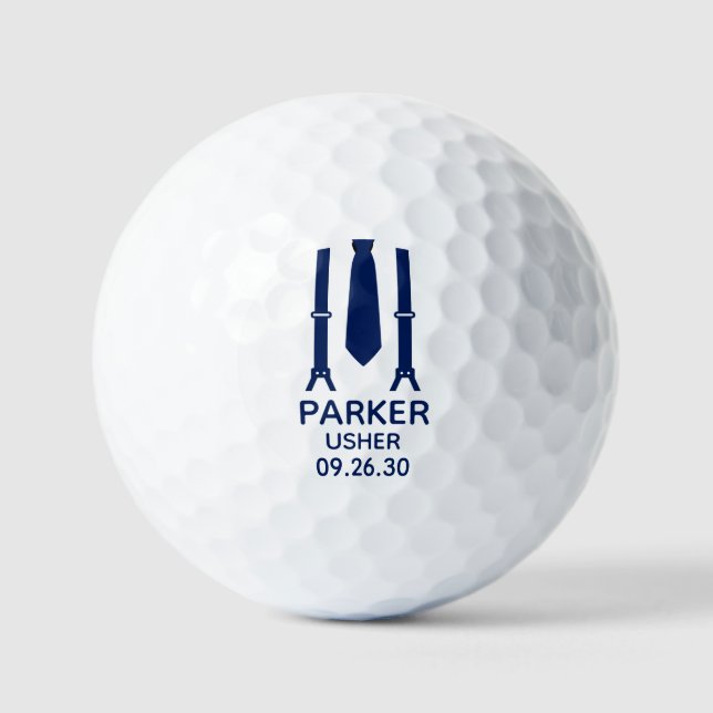Balles De Golf Garde bleu noeud papillon (Recto)