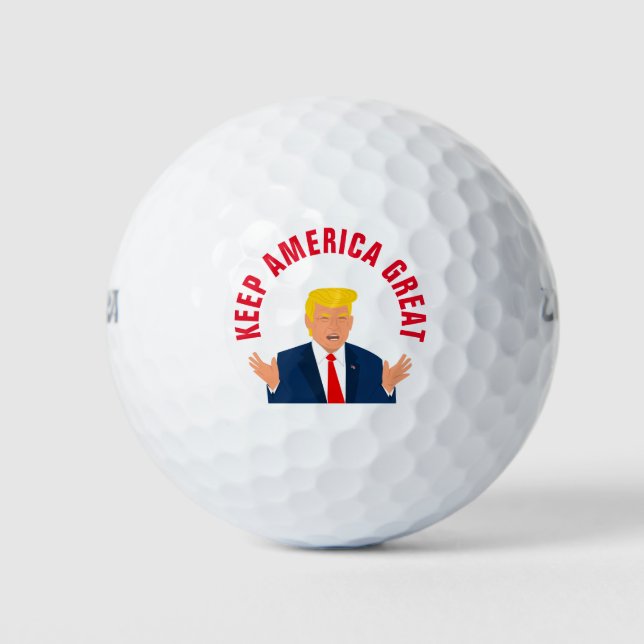 Balles De Golf Garder l'Amérique grand Donald Trump élection 2024 (Devant)