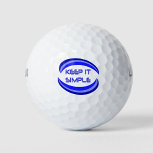 Balles De Golf Gardez-le simple Slogan Récupération de devis en b