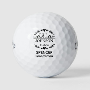 Balles De Golf Garin de mariage M. et Mme