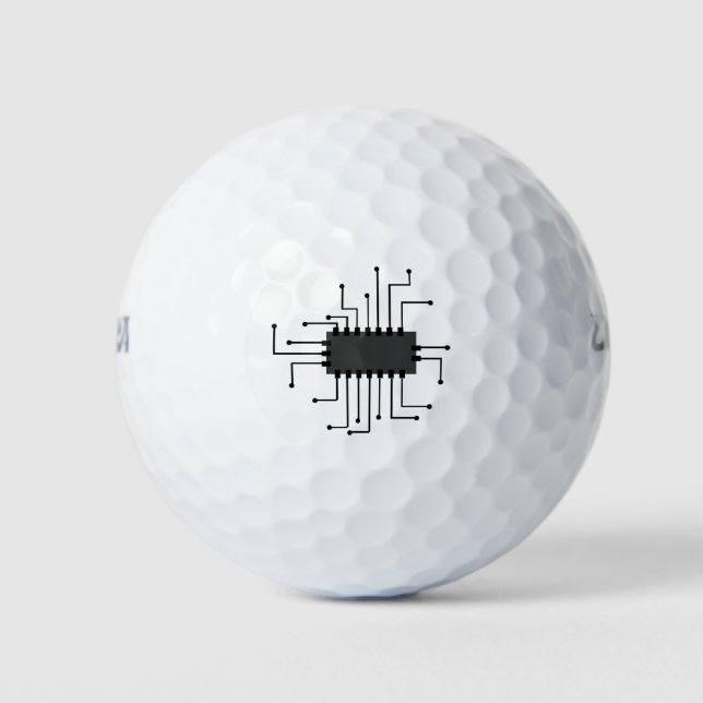 Balles De Golf Geek micropuce (Devant)