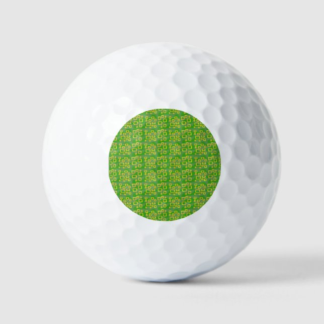 Balles De Golf Géométrique Vert (Recto)