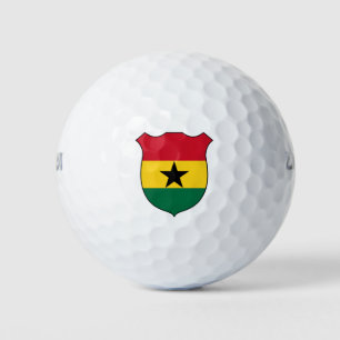 Balles De Golf Ghana Drapeau Grand Patriotique