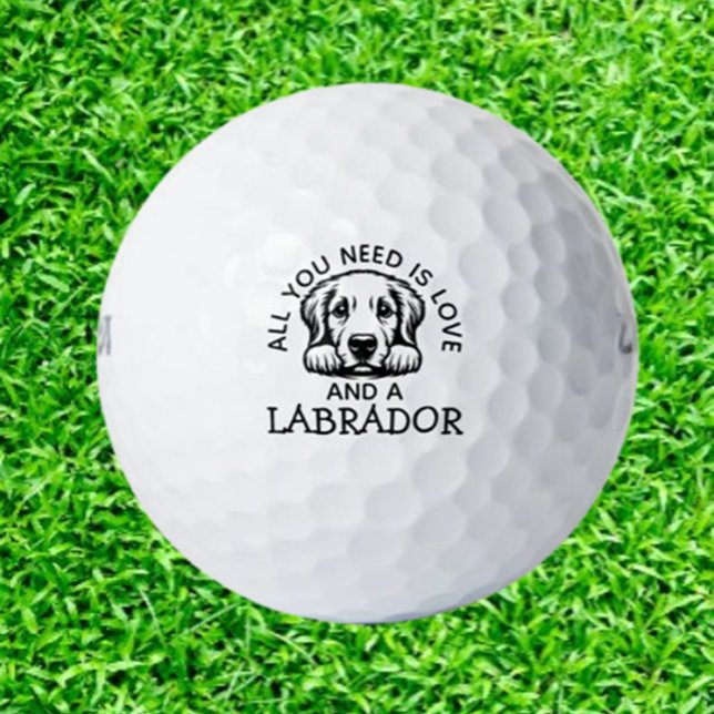 Balles De Golf Gift for Labrador Lovers (Delight Labrador lovers with unique golf balls featuring adorable Lab designs. Perfect gift for pet )