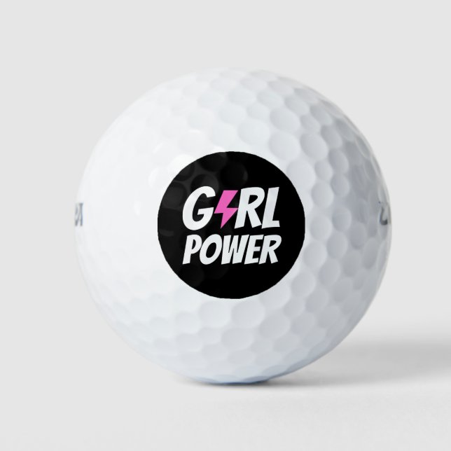 Balles De Golf Girl Power (Devant)