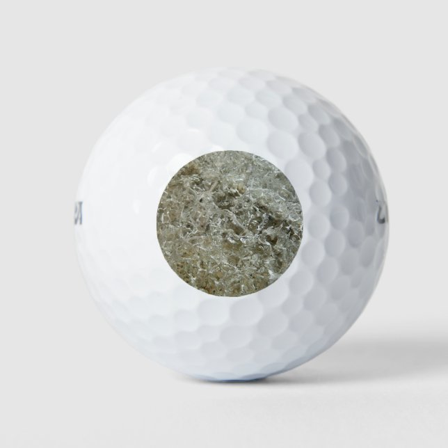 Balles De Golf Glace glaciaire Texture nature Abstraite (Devant)