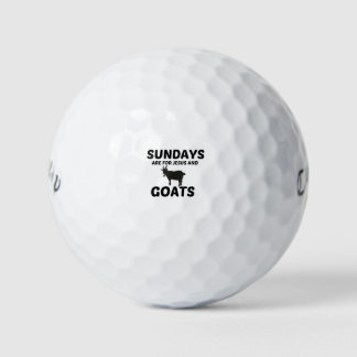 BALLES DE GOLF GOATS ET JÉSUS DIMANCHE