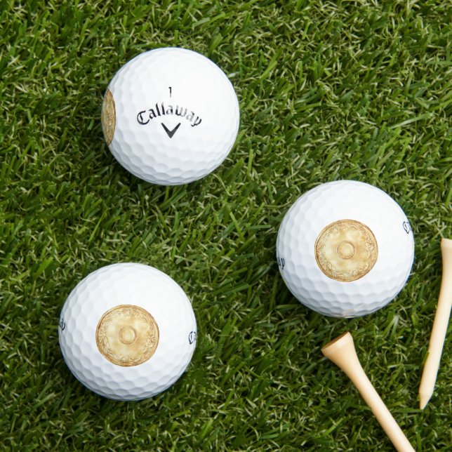 Balles De Golf Gold Coin (Herbe in situ)
