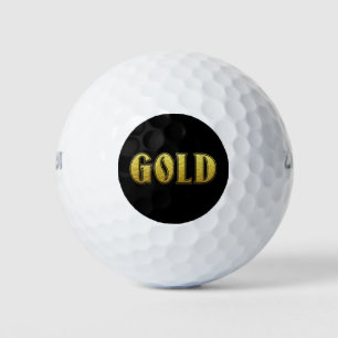 Balles De Golf Gold Golf Ball