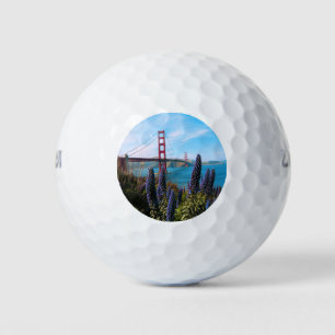 Balles De Golf Golden Gate Bridge San Francisco Californie Photo