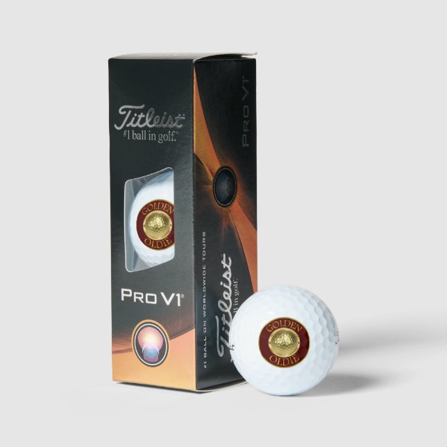 Balles De Golf Golden Oldie Titleist Pro V1 Golf Balls (Conditionnement)